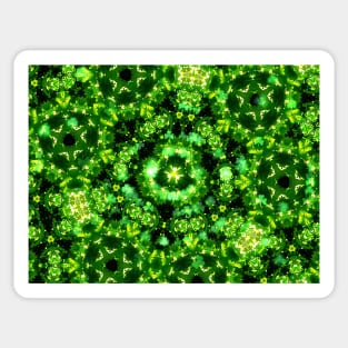 abstracted Green Sticker
